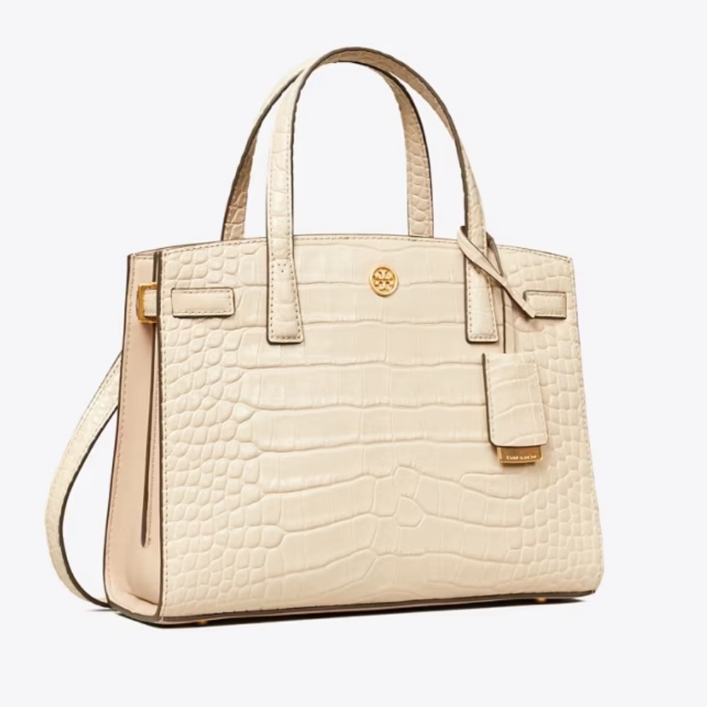 Tory Burch Walker Embossed Small Satchel